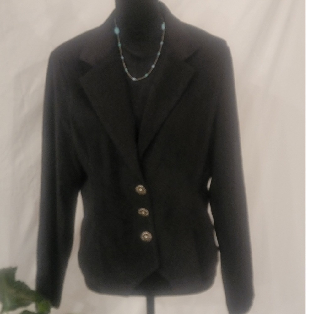 Southwest Canyon Black Western Blazer Concho Buttons XL Style 288
